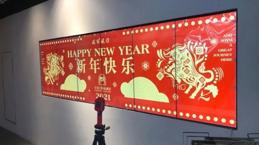 上海百樂(lè)門(mén)大酒店led透明屏、液晶拼接屏